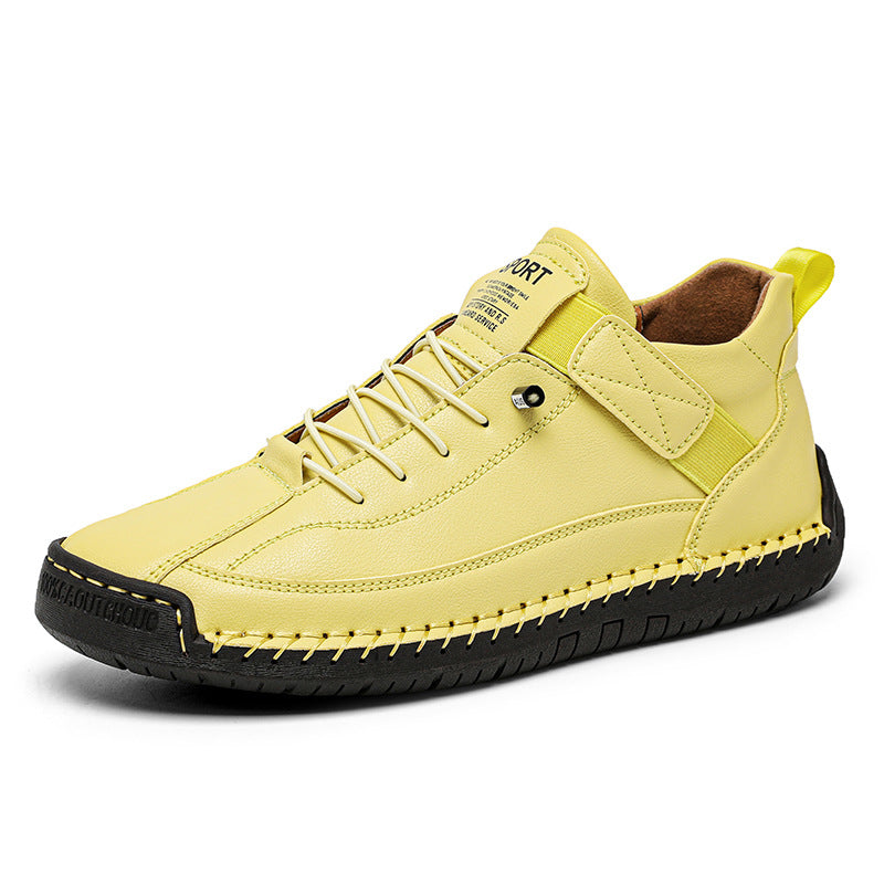 Casual Women's Shoes with Hand-Stitched Details, Oversized Comfortable Design
