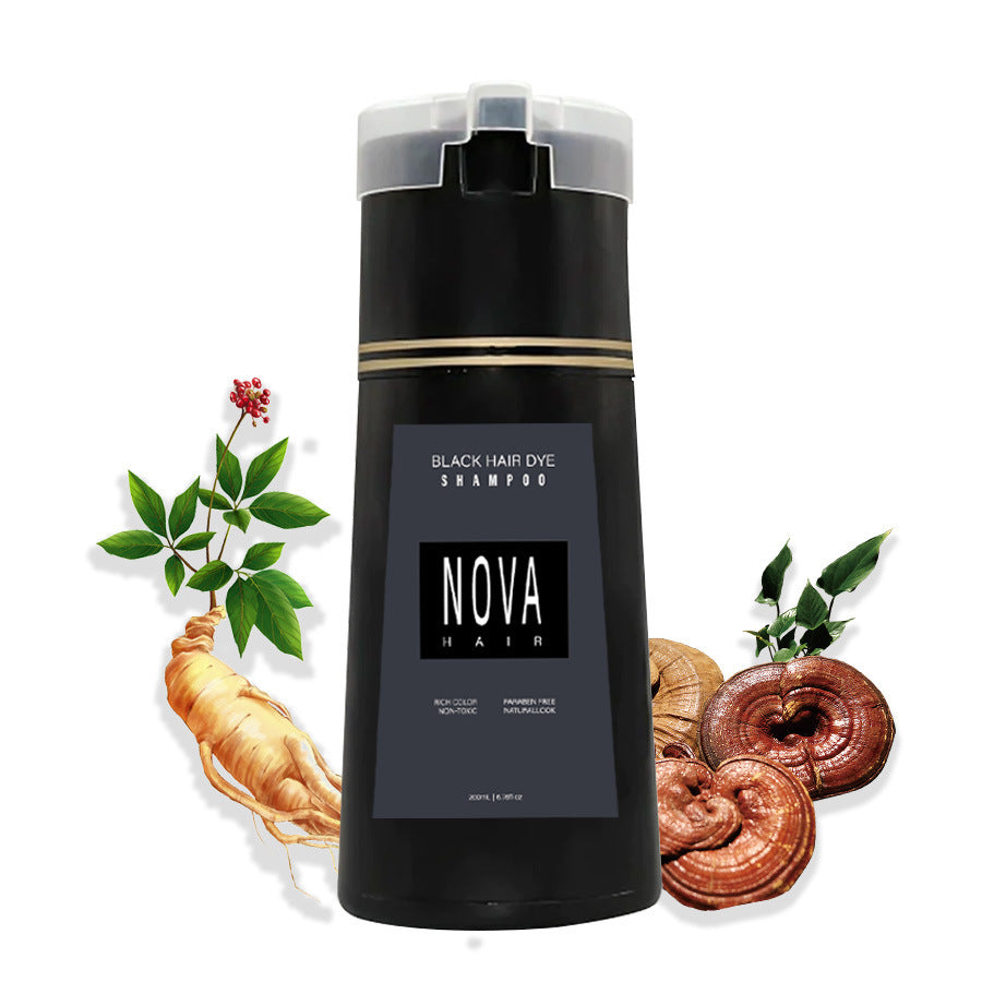 Nova Hair Dye Shampoo Color Fixer Mild Non-Irritating Lazy Hair Wash