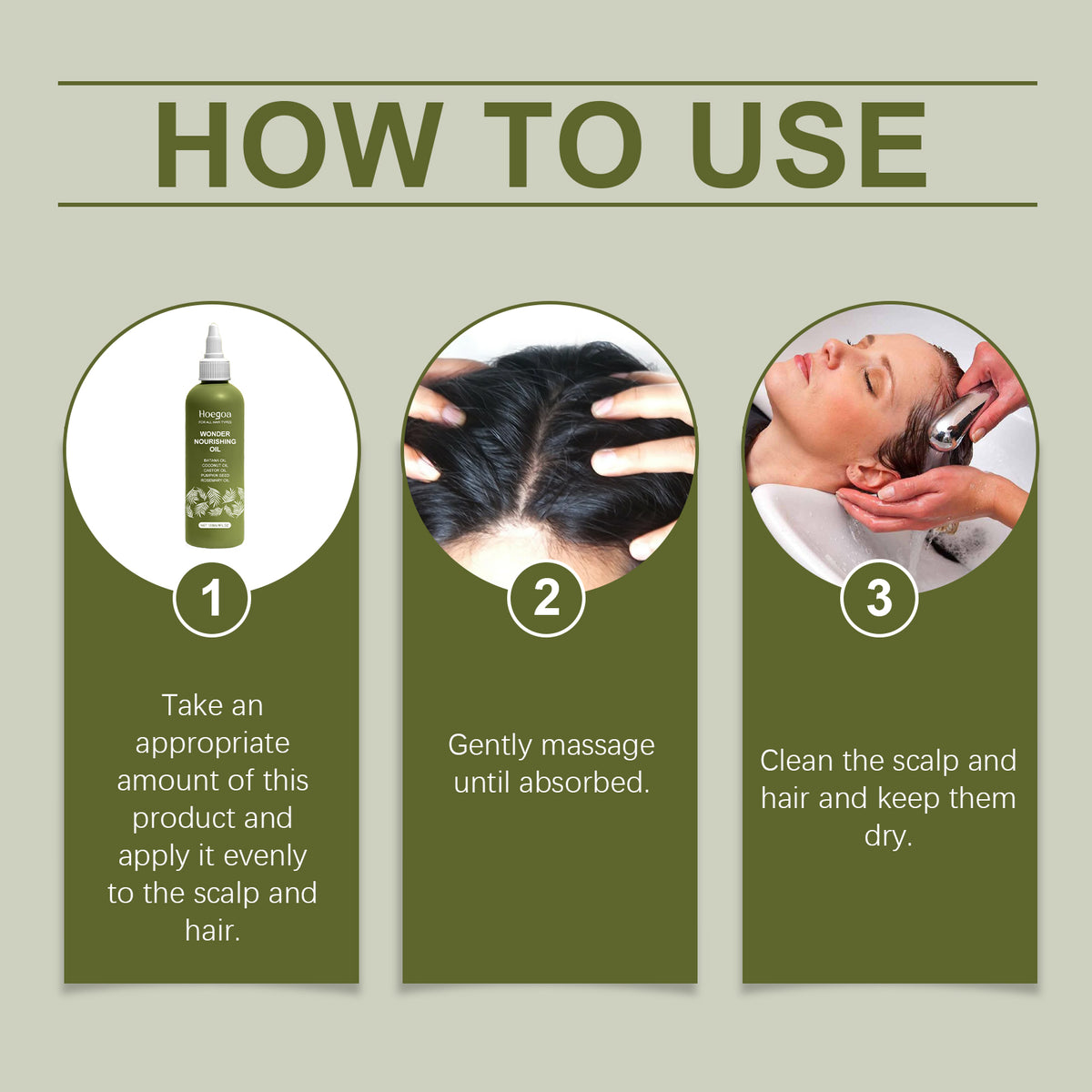 Hoegoa Hair Care Essence Oil Smoothing And Nourishing Scalp Massage Soothing All-Hair Care Essence Oil eprolo