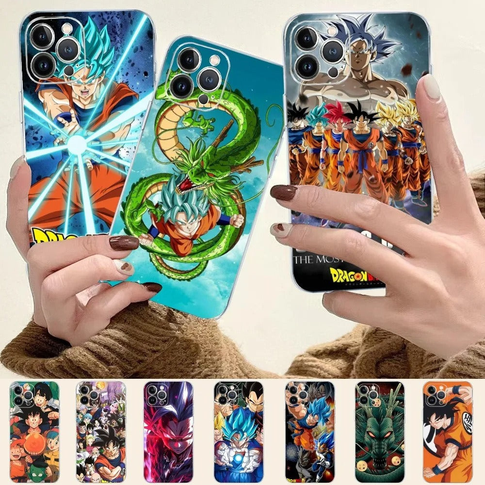 Phone case iPhone Dragon Ball Wukong black painted anti fall
