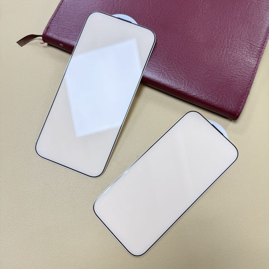 Protective Red Light Blocking Tempered Glass Film for iPhone 16 Pro Anti-Blue Light Eye Protection Film Suitable