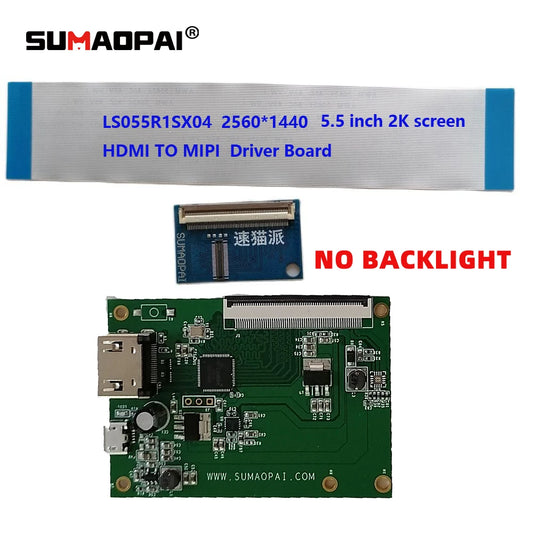 3D Printer 5.5 Inch 2K LCD Screen DIY Accessories LS055R1SX04 / 2560 * 1440 Driver Board For Nanodlp System