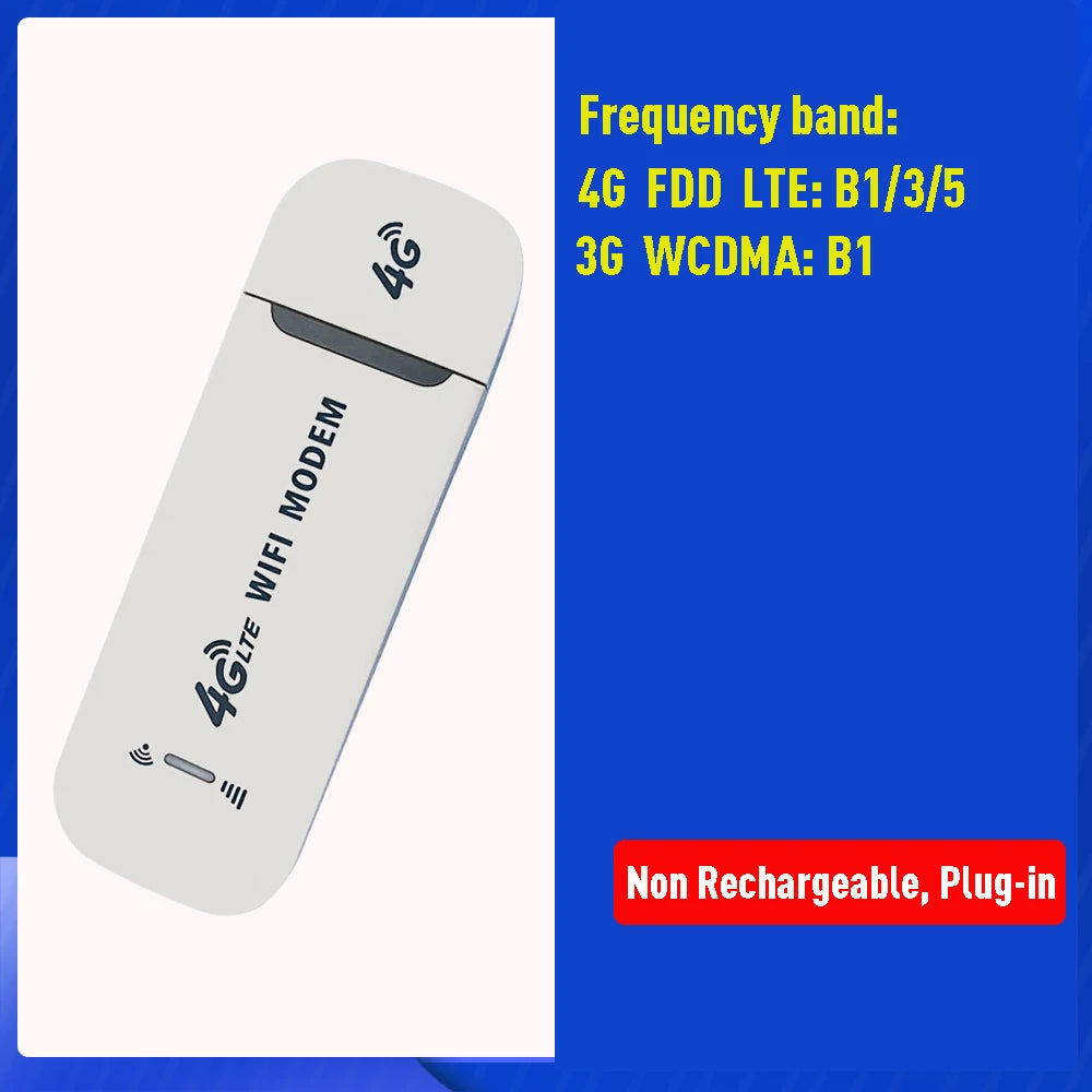 Wireless 4G WiFi Router USB Dongle SIM Card Slot Portable WIFI 4G LTE USB Modem Pocket Hotspot 8 WIFI Users 150Mbps WiFi Router