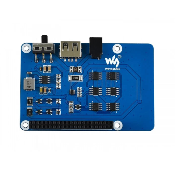 Waveshare Uninterruptible Power Supply UPS HAT for Raspberry Pi 4B/3B, Stable 5V Power Output,The 18650 batteries NOT included