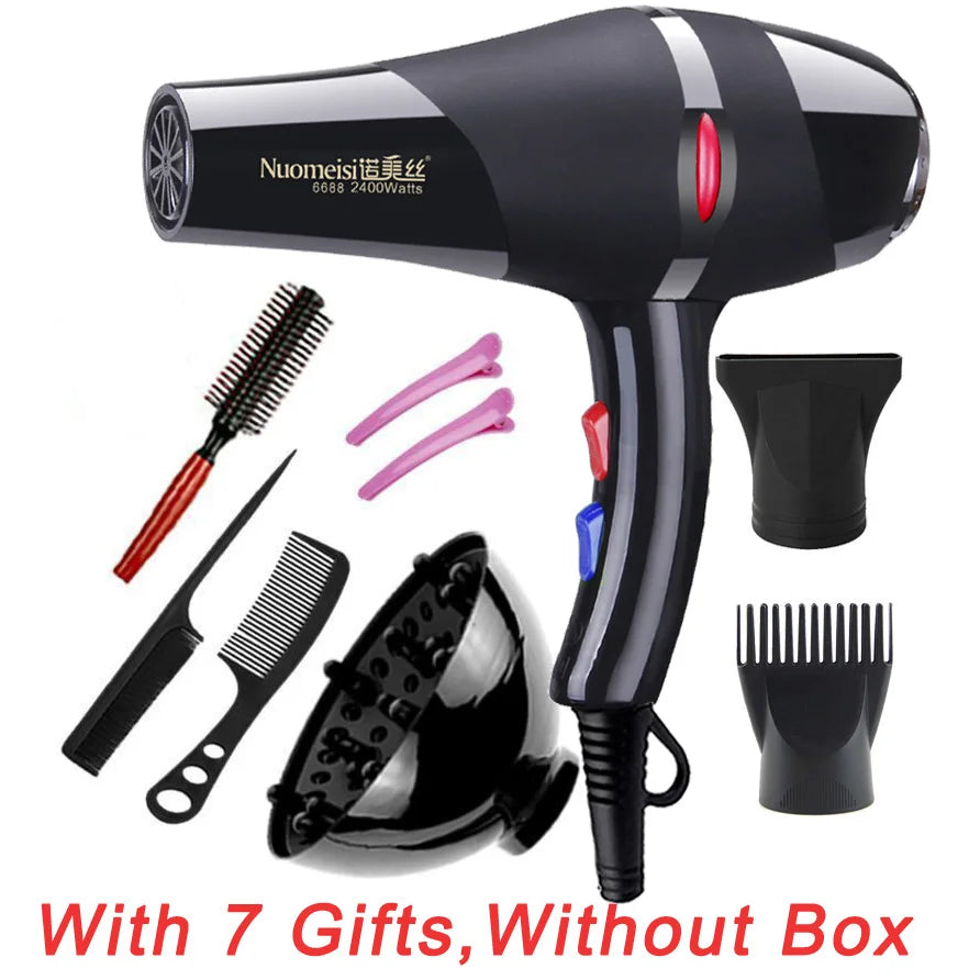 Hair Dryer Professional Powerful Hair Dryer Fast Heating Hot And Cold Adjustment Ionic Air Blow Dryer with Air Collecting