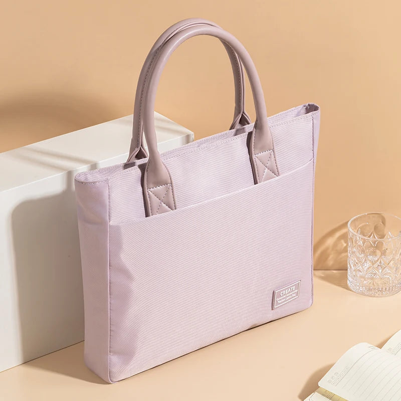 Laptop Bag for Women 13 14 Inch Business Computer Work Tote Handbag Briefcase for MacBook Air 13.6 Pro 14.2 Huawei Dell ASUS HP