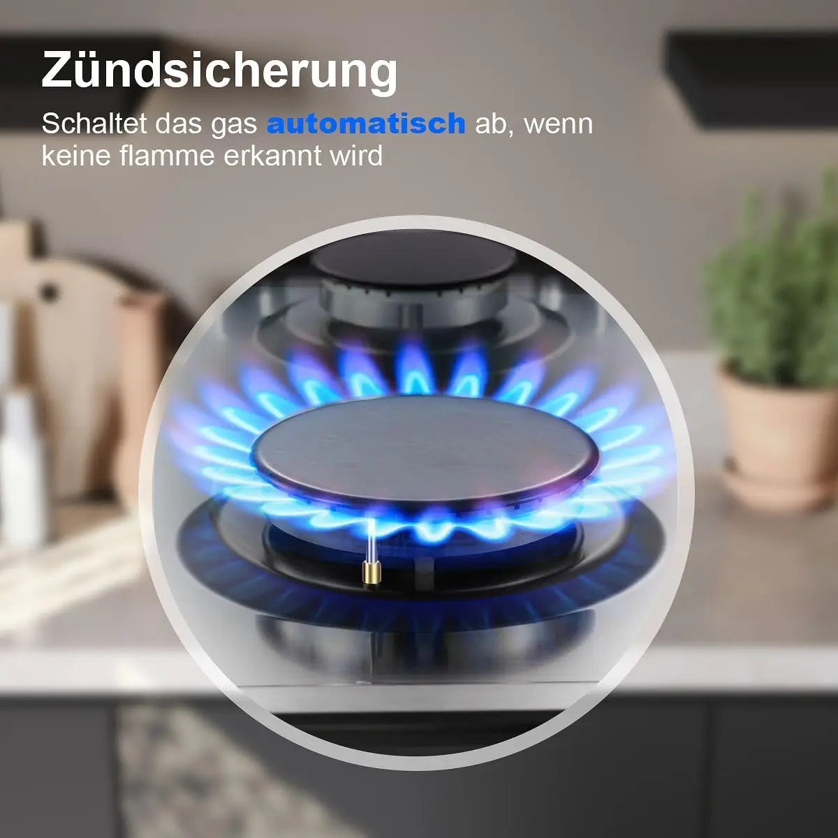 TopStrong 2-burner Stainless Steel with Automatic Flame Protection, Natural Gas Propane Built-in Gas Hob YYEUGCT-S02