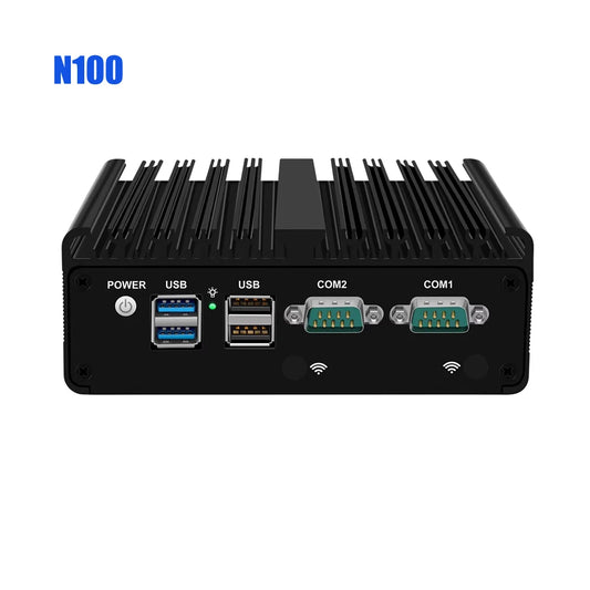Newest Intel N150 N100 Firewall Soft Router N6000 J6412 Mini Pokect Computer 4x2.5G i226 LAN Fanless Mini PC pfSense PVE ESXi