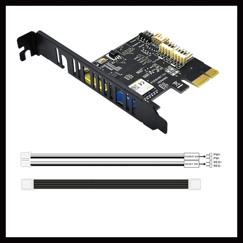 Tuya Wifi Computer Power Reset Switch PCIe Expansion Card for PC Destop Computer APP Remote Control Computer Wifi Smart Switch