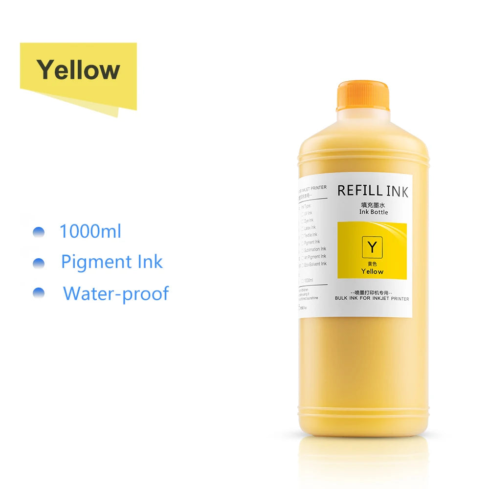 1000ml Pigment Ink For Epson T9451 T9481 T9441 T902XL WF-C5210 WF-C5710 WF-C5290 WF-C5790 WF-C869Ra PX-S884 Printer Waterproof