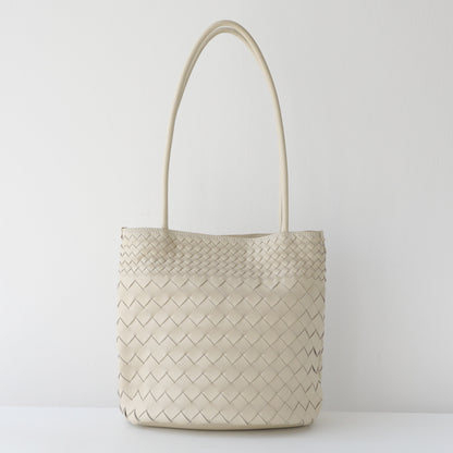 Woven bucket bag single shoulder women's bag