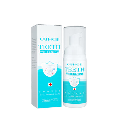 OUHOE White Teeth Mousse Clean Tartar Fresh Breath Anti-Decay Care For Gums Toothpaste Oral Cleaning