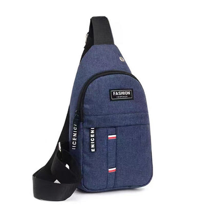 Chest Pack Outdoor Hiking Cycling Single Shoulder Crossbody Canvas Chest Bag Outdoor Sports Bag Street Fashion Men's Backpack