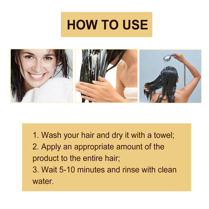 Maca Essence Repair Collagen, Repair Dry Short-Tempered Knot Hair Strong Moisturizing Smooth Hair Film
