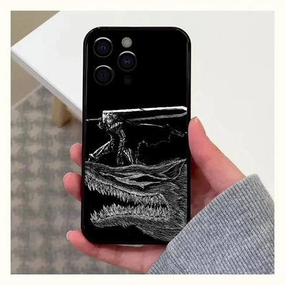 GutsrkiPhone Anime Phone Case 15 New SE Black