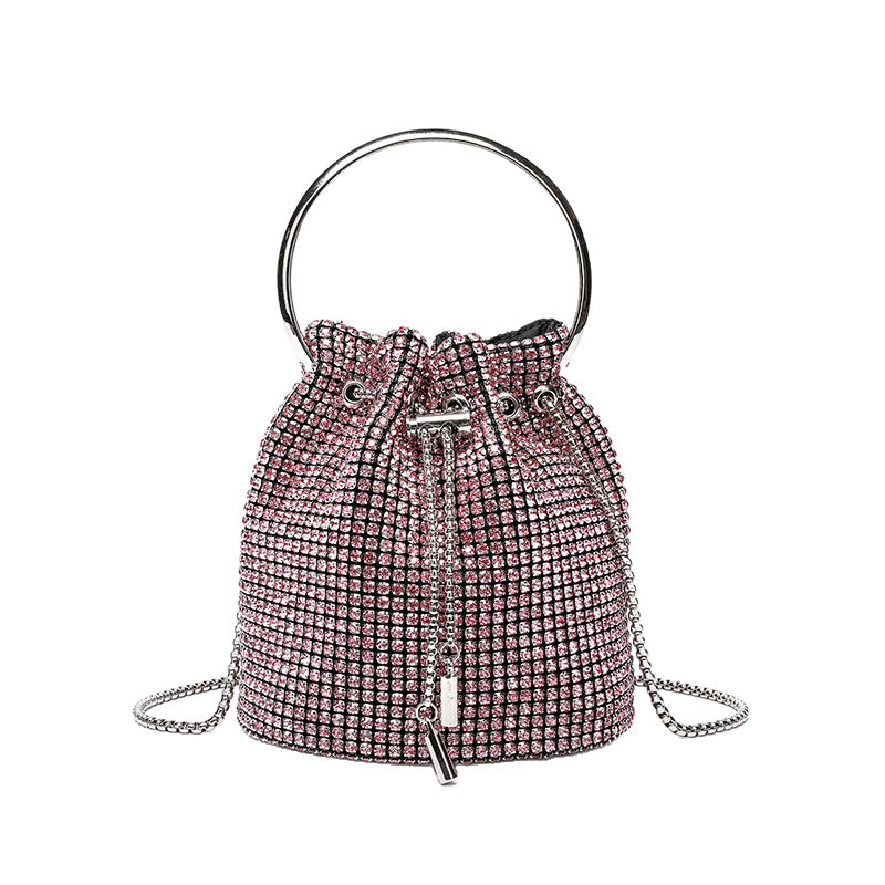 Diamond bucket bag for women