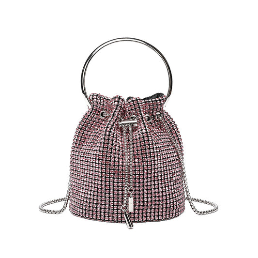 Diamond bucket bag for women