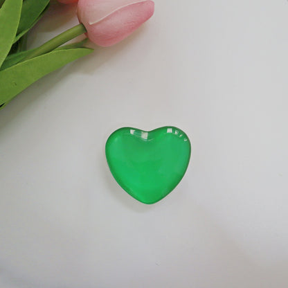 Candy colored heart-shaped stand three-dimensional heart-shaped crystal white stand cute small stand universal