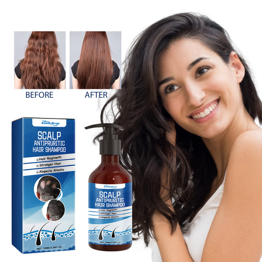 Scalp Antipruritic Hair Shampoo, Smoothing Hair And Moisturizing Scalp Dense Hair Anti-Fixative Shampoo
