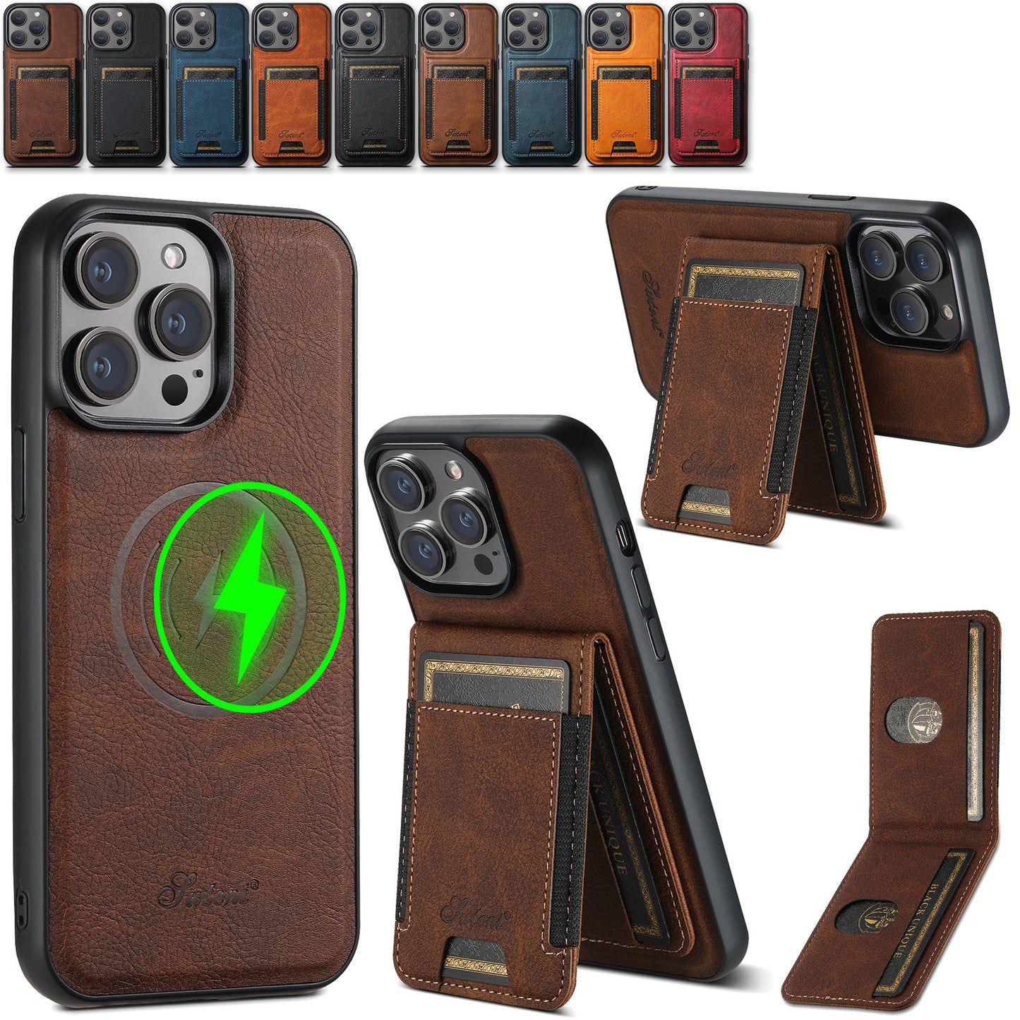 Applicable iPhone 15 Pro Max Card Slot Phone Case