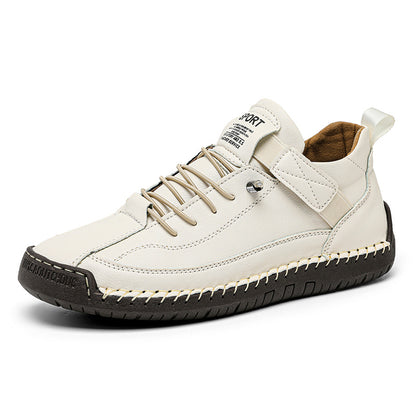 Casual Women's Shoes with Hand-Stitched Details, Oversized Comfortable Design