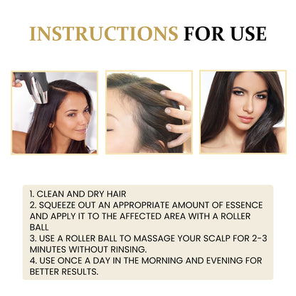 OUHOE Ginseng Massage Essence, Moisturizes Scalp Strengthens Hair Prevents Loss Hair Care Essence