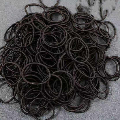 100 rubber bands canned headband macaron rubber band versatile rubber band hair tie rope