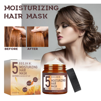 EELHOE Moisturizing Hair Mask, Deep Nourishing Hair Repair Dry Hair Split End Smoothing Hair Mask