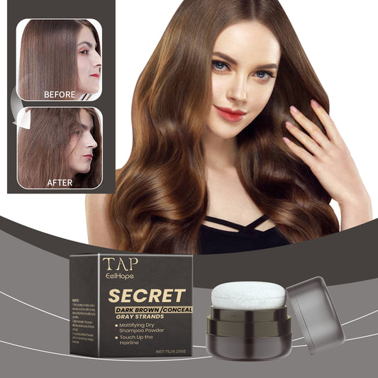 Eelhope Dry Shampoo Fluffy Powder, Lazy Person Fluffy Bangs Oil Free Oil Control Free Wash Dry Powder