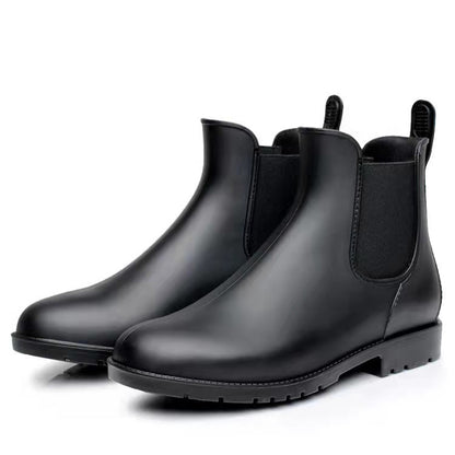 Short rain boots water shoes Martin boots anti slip water boots for women