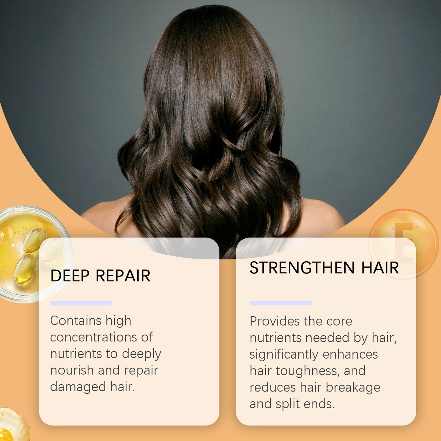Wiyun Keratin Hair Mask, Keratin Gently Nourishes And Repairs Hair, Strong And Shiny Hair Mask