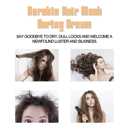 West&Month Keratin Hair Mask Nourishes Hair, Repairs Dry And Irritated Hair, Moisturizes And Hydrates Hair Mask