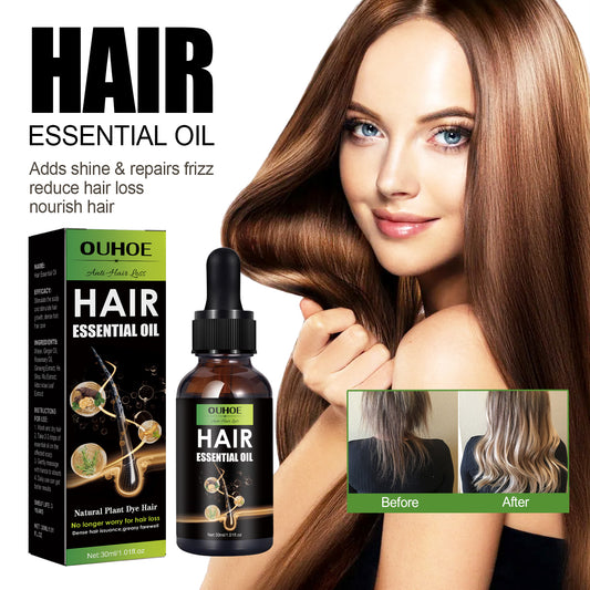 OUHOE Hair Care Oil, Repair Damage Improve Dry Hair Prevent Hair Loss And Smooth Essential Oil