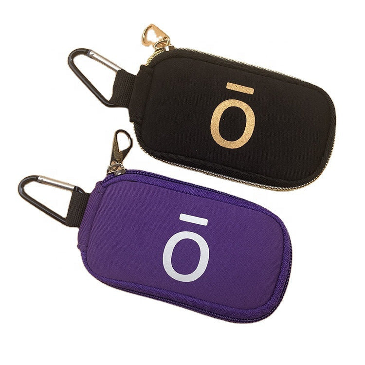 Keychain 10 compartments essential oil bottle small storage bag 1ml 2ml portable shockproof makeup bag