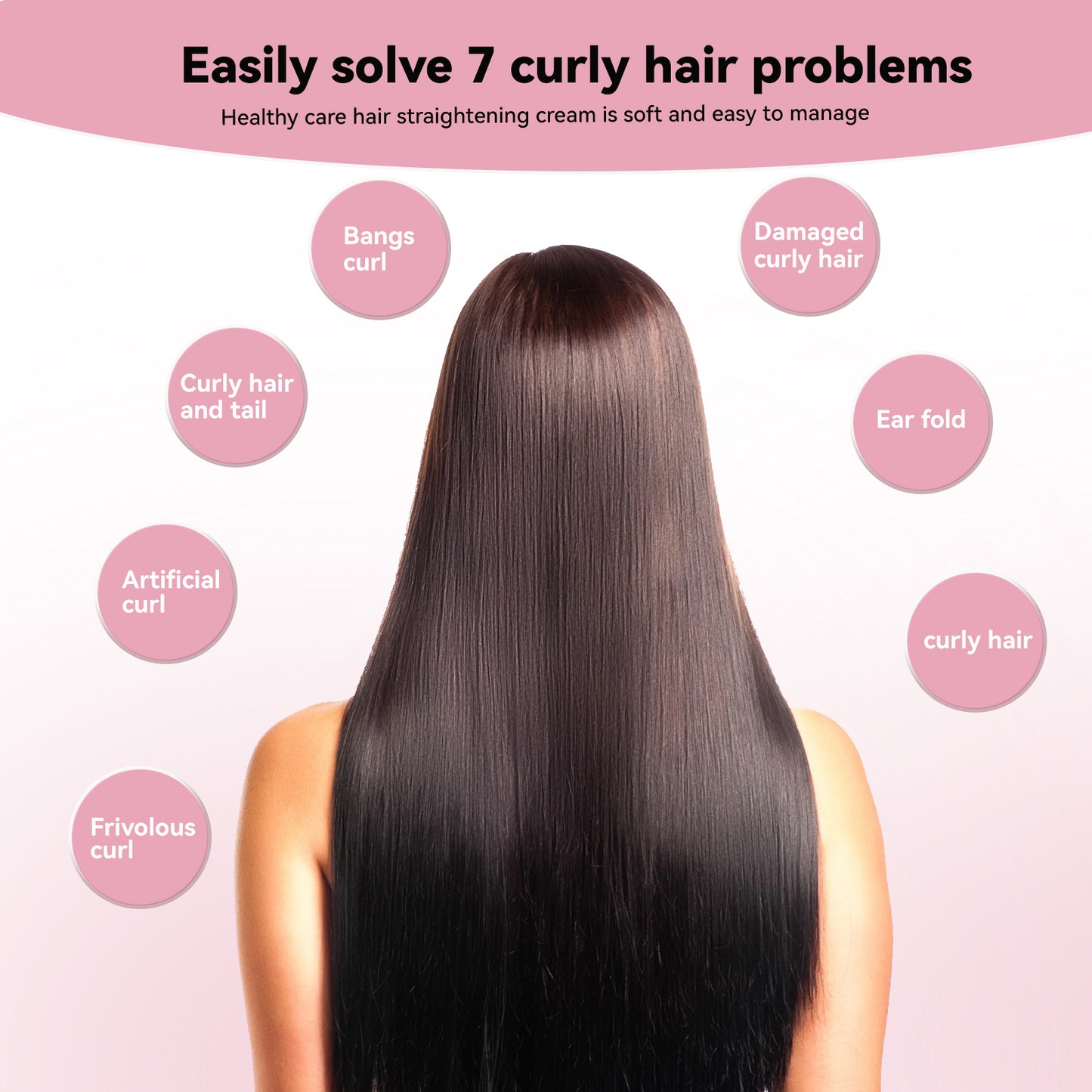 EELHOE Hair Straightening Cream, Hair Care Smooth Smooth Smooth Hair Care Cream