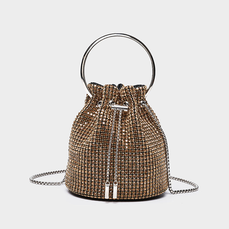 Diamond bucket bag for women