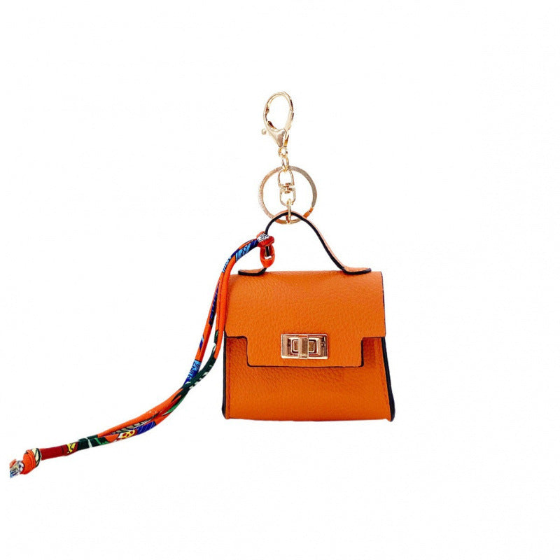 Mini Bag Keychain Pendant with Wrist Strap Multi-functional Small Bag
