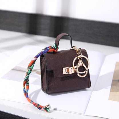 Mini Bag Keychain Pendant with Wrist Strap Multi-functional Small Bag