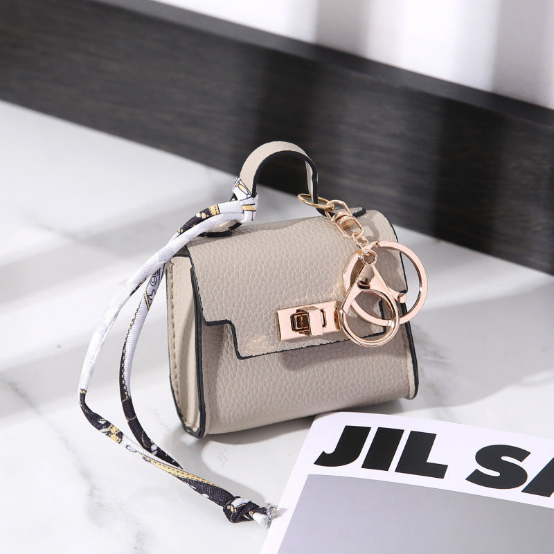 Mini Bag Keychain Pendant with Wrist Strap Multi-functional Small Bag