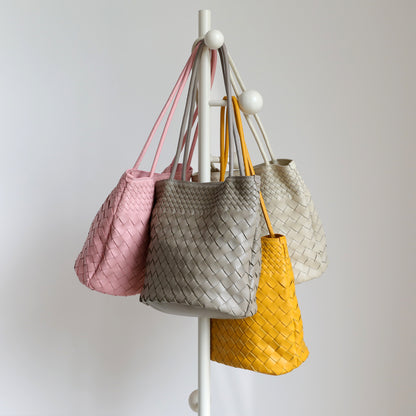 Woven bucket bag single shoulder women's bag