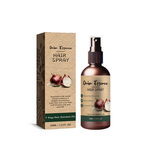 AMZ Onion Essence Hair Spray, Repair Dry Hair Improve Short-Tempered Disposable Nourish Hair Oil