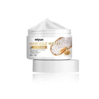 WIYUN Hair Rice Water Cream, Scalp Massage Hydrating And Moisturizing Hair Roots Repair Dry Hair Impetuous Smooth Hair Care