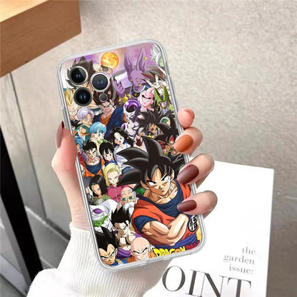 Phone case iPhone Dragon Ball Wukong black painted anti fall