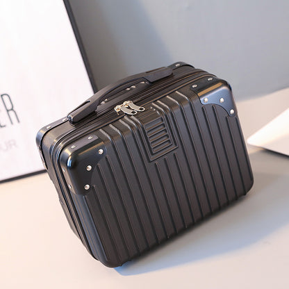 Vintage Luggage Mini Makeup Case 14-inch Small Box Gift Box 16-inch Carry-on Bag Storage Lock Box