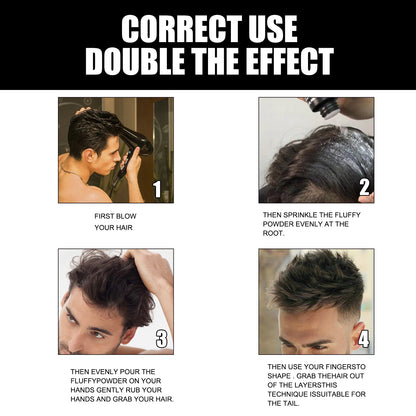 East Moon Men's Texture Powder Effective Moisturizing Styling Hair Voluminous Lasting Cool Styling Styling