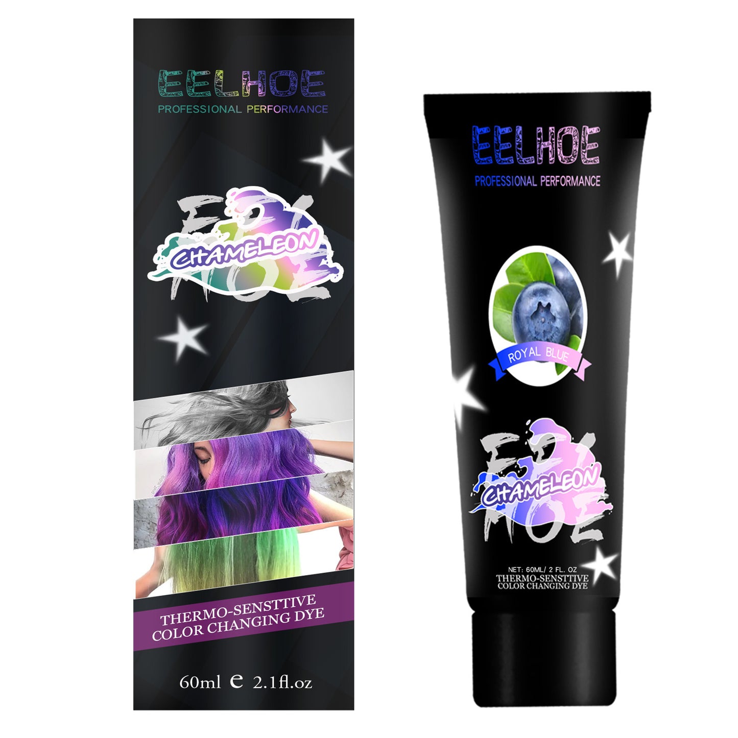 EELHOE Gradient Hair Conditioner, No Damage To Hair And Scalp Easily Change Hair Color Hair Conditioner