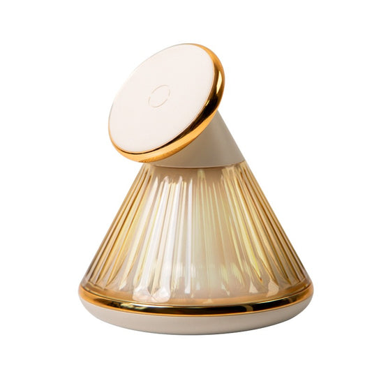 Conical adjustable magnetic wireless charger with night light suitable for iPhone 15W wireless charging bracket