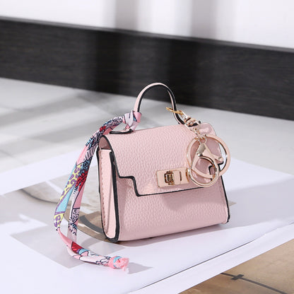 Mini Bag Keychain Pendant with Wrist Strap Multi-functional Small Bag