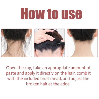 Hair Styling Sticks, Smooth Frizzy Natural Non-Greasy Hair Permanent Styling Broken Hair Finishing Cream