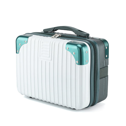 Vintage Luggage Mini Makeup Case 14-inch Small Box Gift Box 16-inch Carry-on Bag Storage Lock Box